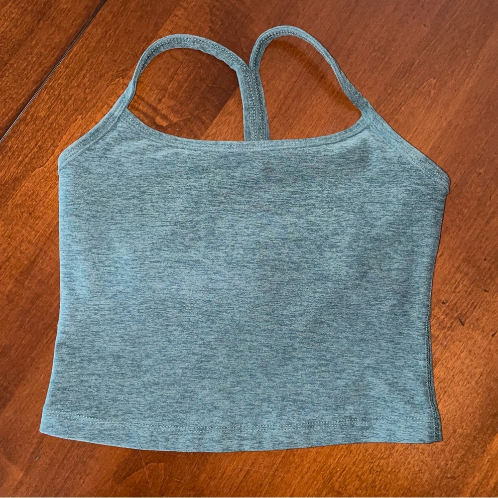 Spacedye Slim Racerback Cropped Tank Sz XXS